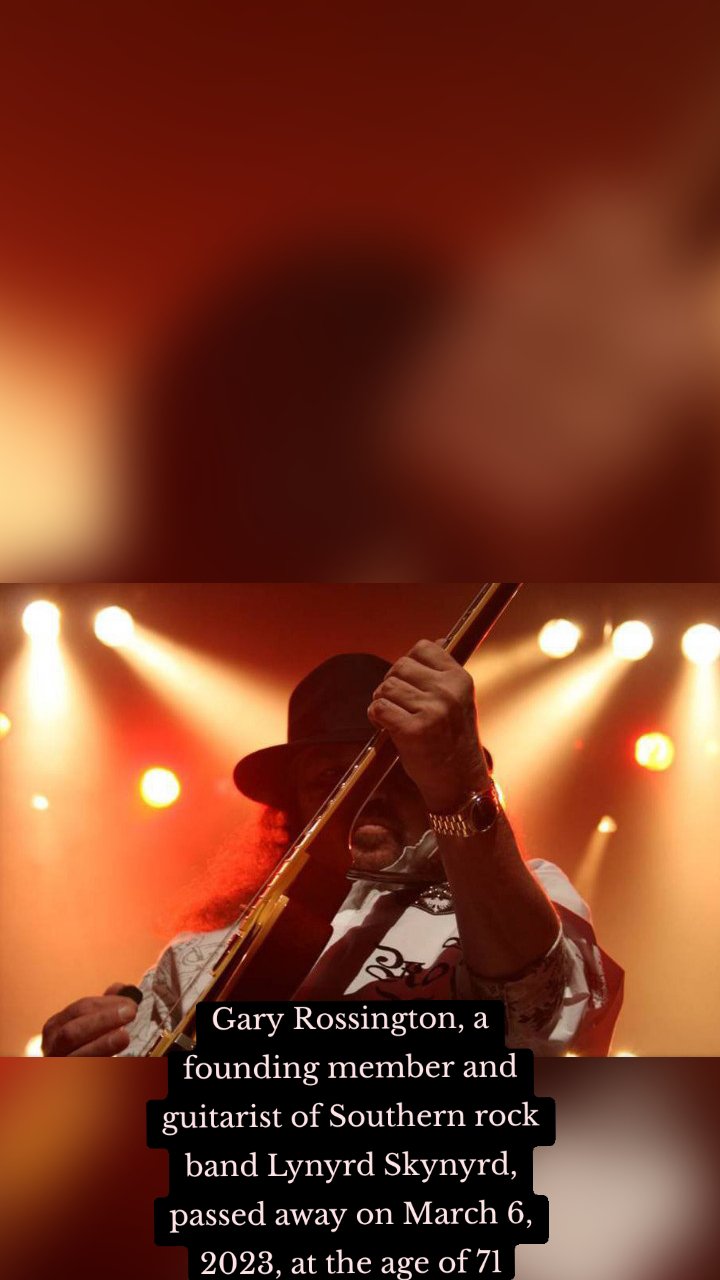 Gary Rossington, a founding member and guitarist of Southern rock band Lynyrd Skynyrd, passed away on March 6, 2023, at the age of 71